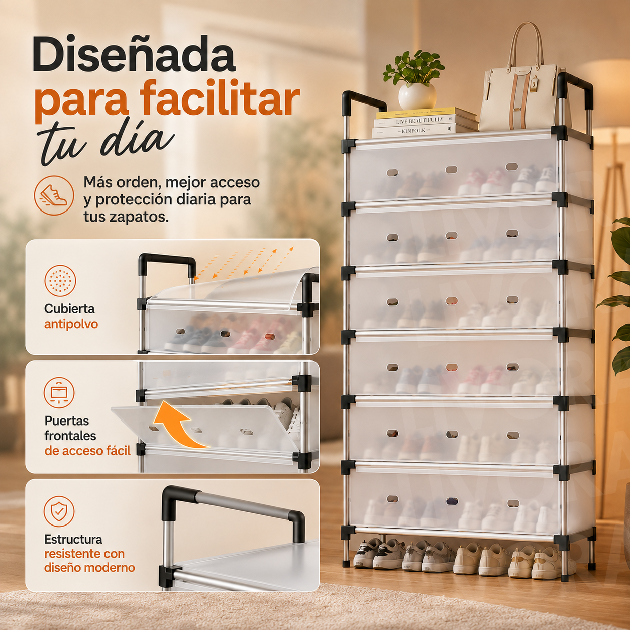ZAPATERA DOBLE 7 NIVELES + REGALOS
