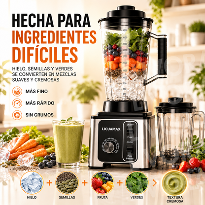 LICUAMAX PRO MULTIFUNCIONAL 8 EN 1 + RECETARIO Y REGALO SORPRESA
